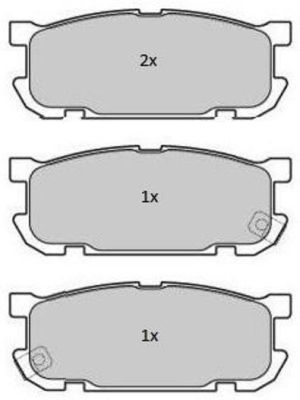FBP1788 FREMAX Комплект тормозных колодок, дисковый тормоз