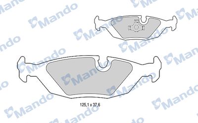 MBF015396 MANDO Комплект тормозных колодок, дисковый тормоз