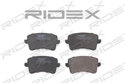 402B0289 RIDEX Комплект тормозных колодок, дисковый тормоз