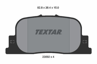 2359201 TEXTAR Комплект тормозных колодок, дисковый тормоз
