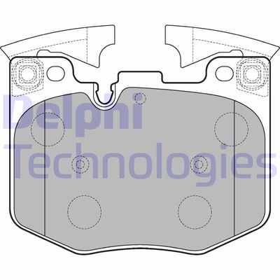 LP3235 DELPHI Комплект тормозных колодок, дисковый тормоз