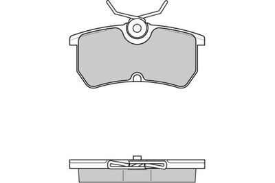 120844 E.T.F. Комплект тормозных колодок, дисковый тормоз
