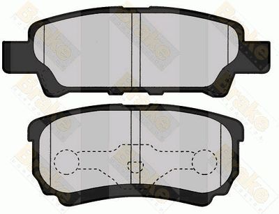 PA1576 Brake ENGINEERING Комплект тормозных колодок, дисковый тормоз