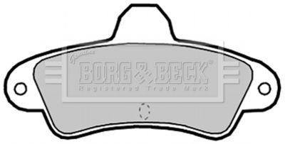 BBP2128 BORG & BECK Комплект тормозных колодок, дисковый тормоз