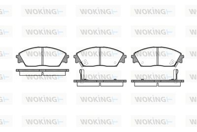 P329302 WOKING Комплект тормозных колодок, дисковый тормоз