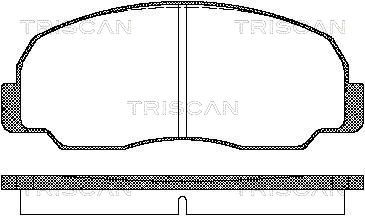 811010834 TRISCAN Комплект тормозных колодок, дисковый тормоз