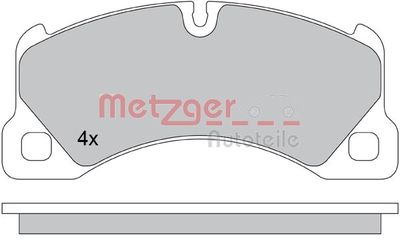 1170445 METZGER Комплект тормозных колодок, дисковый тормоз