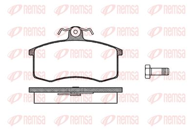 022100 REMSA Комплект тормозных колодок, дисковый тормоз