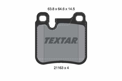 2116301 TEXTAR Комплект тормозных колодок, дисковый тормоз