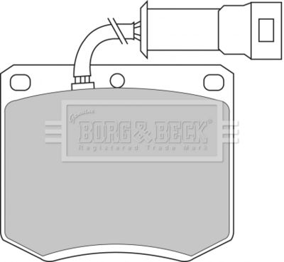BBP1052 BORG & BECK Комплект тормозных колодок, дисковый тормоз
