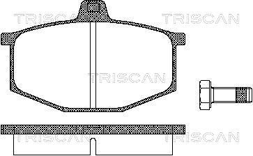 811025754 TRISCAN Комплект тормозных колодок, дисковый тормоз