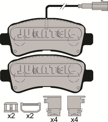 JCP8173 JURATEK Комплект тормозных колодок, дисковый тормоз