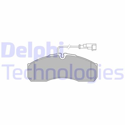 LP3574 DELPHI Комплект тормозных колодок, дисковый тормоз