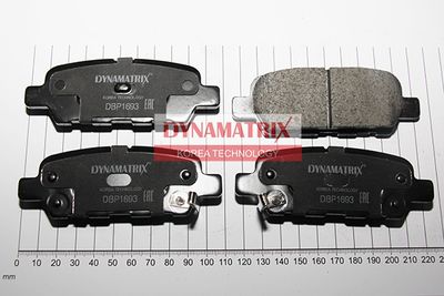 DBP1693 DYNAMATRIX Комплект тормозных колодок, дисковый тормоз