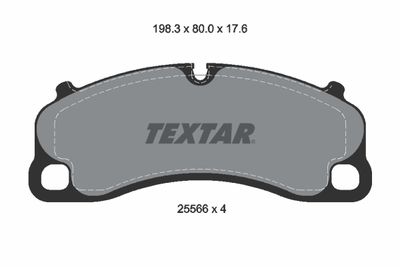 2556601 TEXTAR Комплект тормозных колодок, дисковый тормоз
