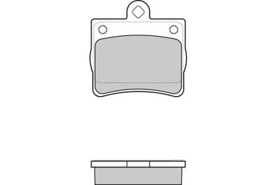 120771 E.T.F. Комплект тормозных колодок, дисковый тормоз