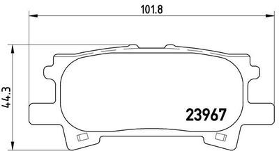 P83068 BREMBO Комплект тормозных колодок, дисковый тормоз