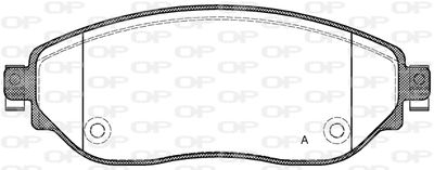 BPA161708 OPEN PARTS Комплект тормозных колодок, дисковый тормоз