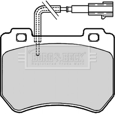 BBP2094 BORG & BECK Комплект тормозных колодок, дисковый тормоз