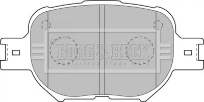 BBP1767 BORG & BECK Комплект тормозных колодок, дисковый тормоз