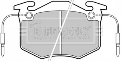BBP1370 BORG & BECK Комплект тормозных колодок, дисковый тормоз
