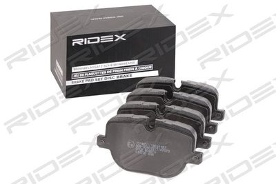 402B1011 RIDEX Комплект тормозных колодок, дисковый тормоз