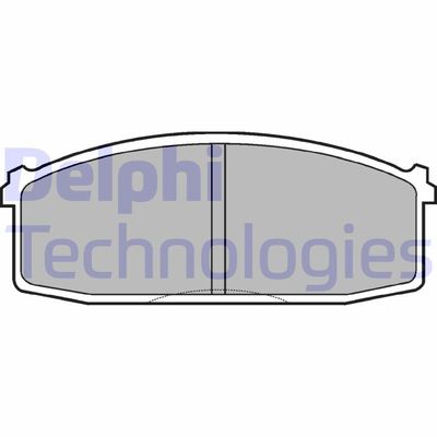 LP687 DELPHI Комплект тормозных колодок, дисковый тормоз