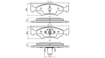 FBP0351 FREMAX Комплект тормозных колодок, дисковый тормоз