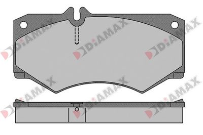 N09633 DIAMAX Комплект тормозных колодок, дисковый тормоз