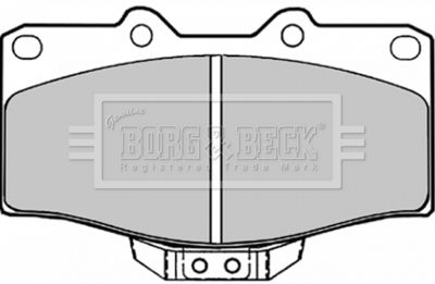 BBP1152 BORG & BECK Комплект тормозных колодок, дисковый тормоз