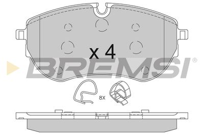 BP3849 BREMSI Комплект тормозных колодок, дисковый тормоз
