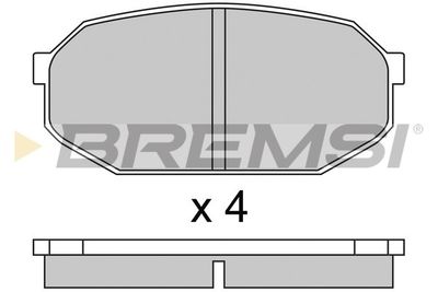 BP2249 BREMSI Комплект тормозных колодок, дисковый тормоз