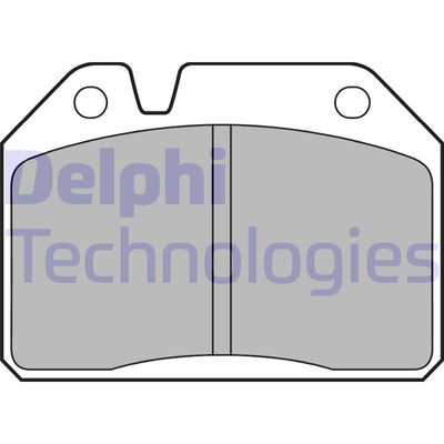 LP55 DELPHI Комплект тормозных колодок, дисковый тормоз