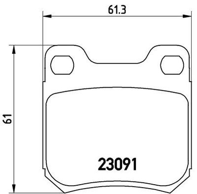 P71008 BREMBO Комплект тормозных колодок, дисковый тормоз