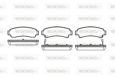 P202312 WOKING Комплект тормозных колодок, дисковый тормоз