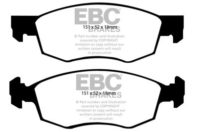 DP21528 EBC Brakes Комплект тормозных колодок, дисковый тормоз