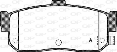 BPA036622 OPEN PARTS Комплект тормозных колодок, дисковый тормоз