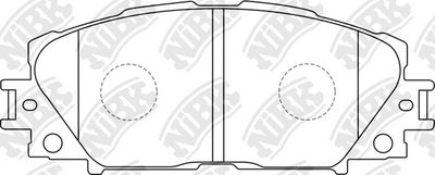 PN1508 NiBK Комплект тормозных колодок, дисковый тормоз