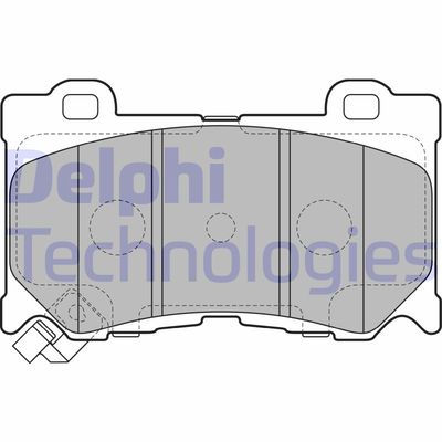 LP2156 DELPHI Комплект тормозных колодок, дисковый тормоз