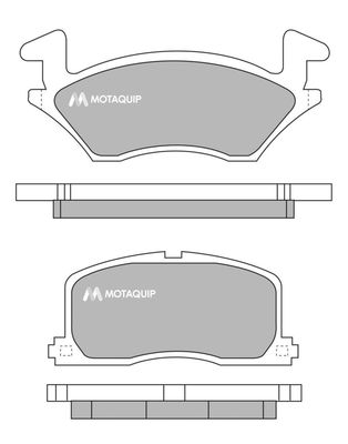 LVXL736 MOTAQUIP Комплект тормозных колодок, дисковый тормоз