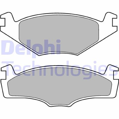 LP421 DELPHI Комплект тормозных колодок, дисковый тормоз