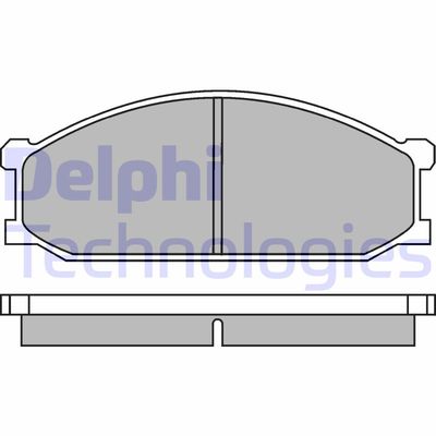 LP280 DELPHI Комплект тормозных колодок, дисковый тормоз