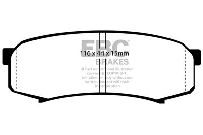 DP5993NDX EBC Brakes Комплект тормозных колодок, дисковый тормоз