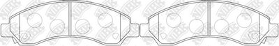 PN0502 NiBK Комплект тормозных колодок, дисковый тормоз