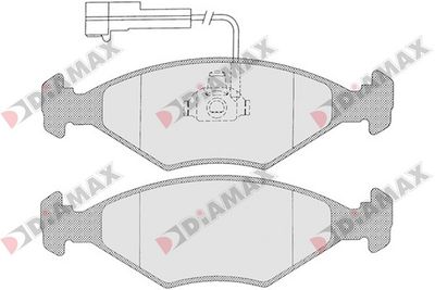 N09357 DIAMAX Комплект тормозных колодок, дисковый тормоз