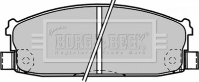 BBP1216 BORG & BECK Комплект тормозных колодок, дисковый тормоз