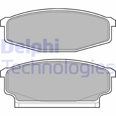 LP610 DELPHI Комплект тормозных колодок, дисковый тормоз