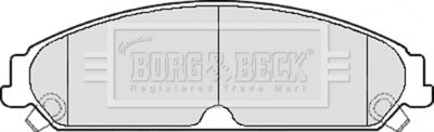 BBP2156 BORG & BECK Комплект тормозных колодок, дисковый тормоз