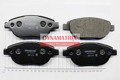 DBP1476 DYNAMATRIX Комплект тормозных колодок, дисковый тормоз