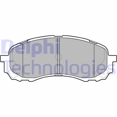 LP2128 DELPHI Комплект тормозных колодок, дисковый тормоз